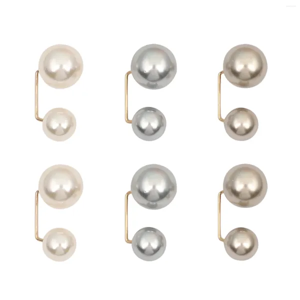 Spille 6 pezzi maglione spilla di perle artificiali spille moda quotidiana incontri scialle clip per le donne ragazze decorazione del partito sicurezza di nozze