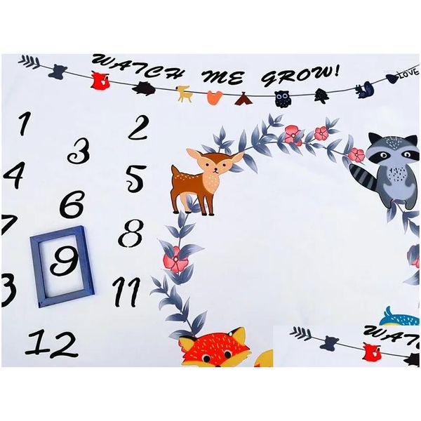 Coperte Fasce Per Bambini Simpatico Animaletto Nato Pografia Puntelli Borsa In Cotone Asciugamano Da Bagno Creativo 100 120Cm Consegna A Goccia Bambini Mate Otpsb