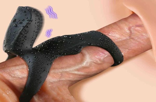 Cockringe Vibrator Penis Ring Erwachsene Männer Verzögerung Ejakulation Cock Cage Penisring Vergrößerung Für Männliche Dick Sleeve Paar Sex Spielzeug 11233825052