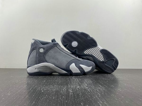 Новейшие эксклюзивные 14 черно-белые баскетбольные дизайнерские кроссовки Flint Grey Stealth Grey White Модные спортивные кроссовки Zapatos Высокое качество в упаковке