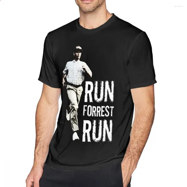 Мужские футболки Мужская футболка Forrest Gump Run Forest Повседневная забавная футболка большого размера с графикой