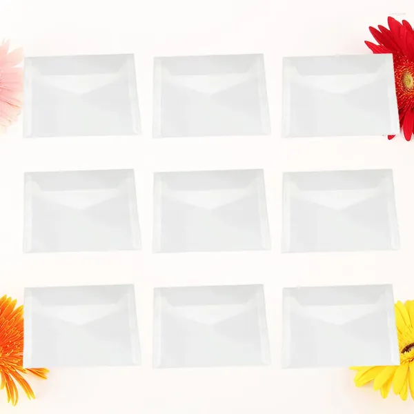 Envoltório de presente 50 Pcs Envelope para Cartas Cartão Cartões Segurança-tingido Branco Envolope Papel Litmus