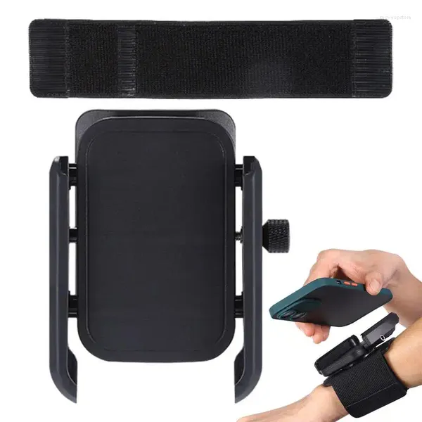 Sacos ao ar livre Braçadeira rotativa Suporte de telefone Bolsa de celular Tamanho universal suporte de pulso para jogging andando treino