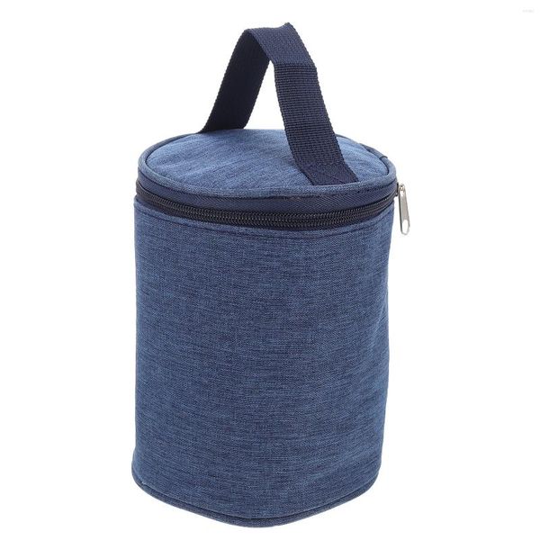 Stoviglie, tazza da zuppa, borsa isolante, supporto termico portatile per accessori per auto, per riporre snack, tela, colazione, campeggio