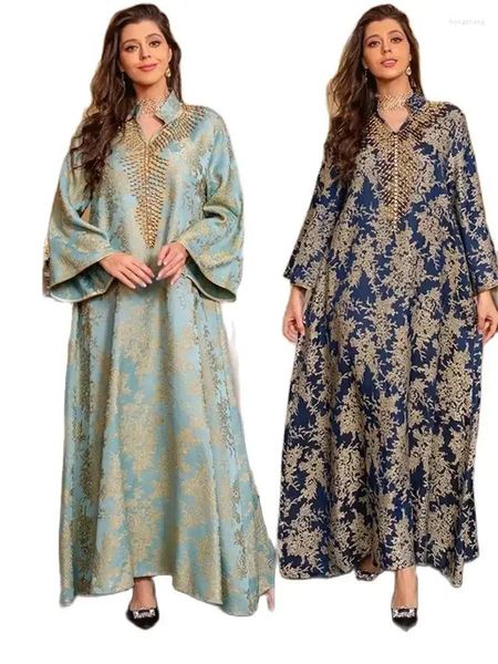 Roupas étnicas Ramadan Abaya Dubai Turquia Hijab Vestido Muçulmano Kaftan Vestidos Islâmicos Abayas para Mulheres Robe Longue Femme Qatar Kebaya