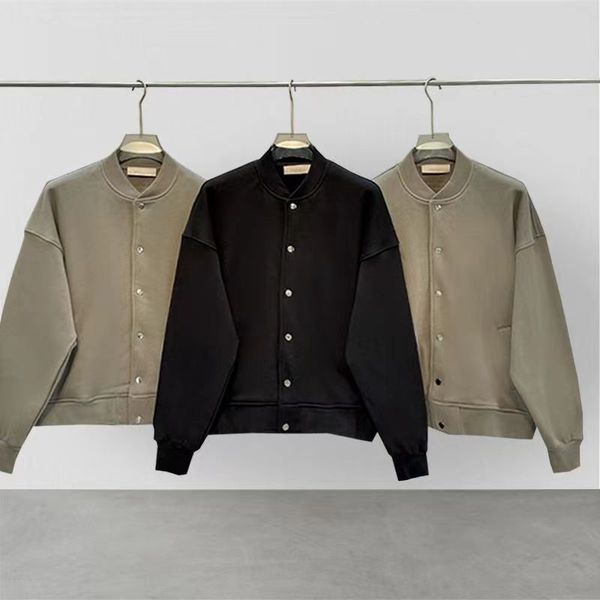 ESS Jacket Designer Мужская модная уличная мода плюс флисовая куртка с круглым вырезом и длинными рукавами, свободная повседневная мужская и женская бейсбольная форма, размеры от s до xl