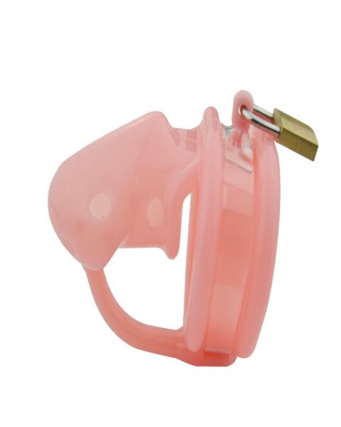 Doctor Mona Lisa - Cintura per dispositivi di colore rosso rosa con gabbia in morbido silicone maschile con punte spinate nella gabbia 3 misure di anelli Bondage SM Toys1790382