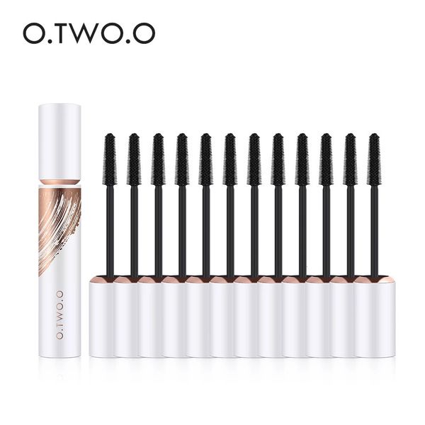 12 Stück Mascara, Wimpernverlängerung, Mascara, wasserdicht, langlebig, schwarze 4D-Seidenfaser-Mascara, Make-up für Frauen, 240131