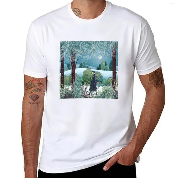 Herren Tank Tops Walk In The Snow T-Shirt Maßgeschneiderte ästhetische Kleidung Jungen Tierdruck