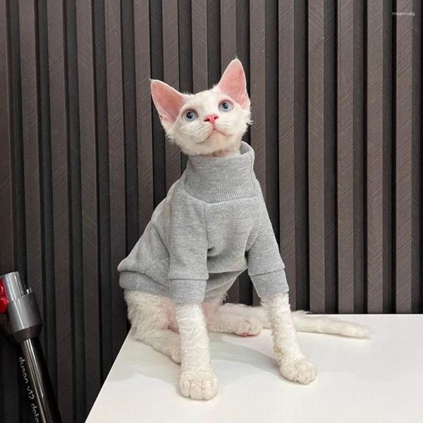 Katze Kostüme Sphynx Pullover Winter Mode Verdickung Warme Haarlose Kleidung Hause Bequeme Hund Für Kleine Hunde