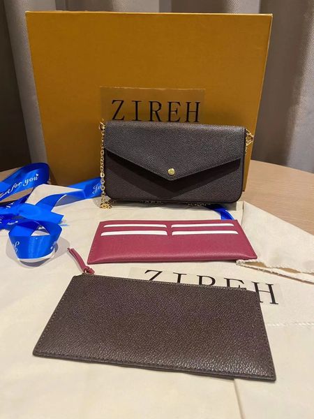 Borsa a tracolla nera da donna moda borsa di marca ZIREH cuscino dal design classico di alta qualità primavera ed estate iniziali 240124