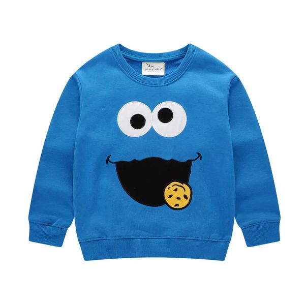 Metri da salto Autunno Elmo Felpe Neonate Ragazze Cartoon Camicie Abbigliamento moda Felpa con cappuccio a maniche lunghe Ragazzi Ragazze Top 240119