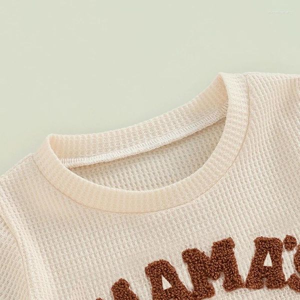 Roupas conjuntos de roupas blotona mamas menino roupas de bebê bordado bordado de manga curta shorts de camiseta