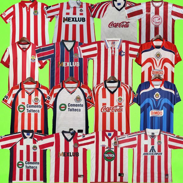 1994 2006 Maglia da calcio retrò Chivas Guadalajara R. RAMIREZ B. GALINDO R. MORALES O. BRAVO Maglia da calcio casalinga