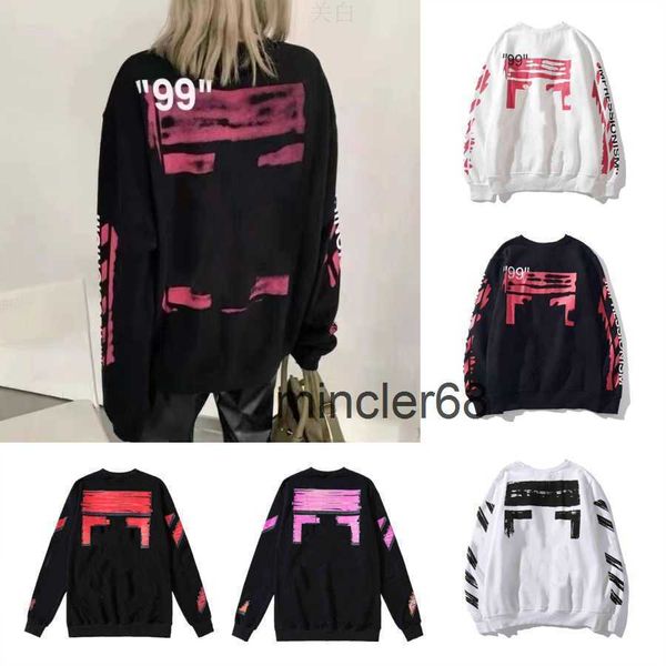 Moda Kapalı W T-Shirt Erkek Hoodies Sweatshirts 2022Autumn Marka Kapalı Kapşonlu Yaldızlı Plastik ve Kadın Çiftleri Whiteoff T-Shirts Off White 7Jzr