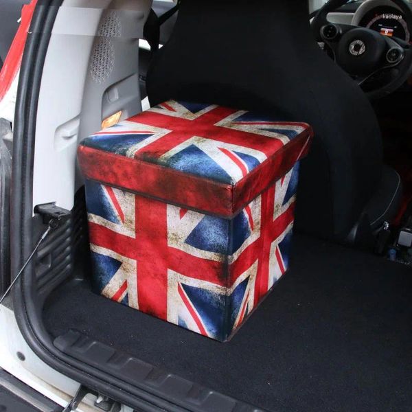 Автомобильный органайзер Smart Fortwo Forfour, складная ретро-цветная коробка для хранения, сумка для стайлинга автомобилей, автоаксессуары, сетка в багажнике