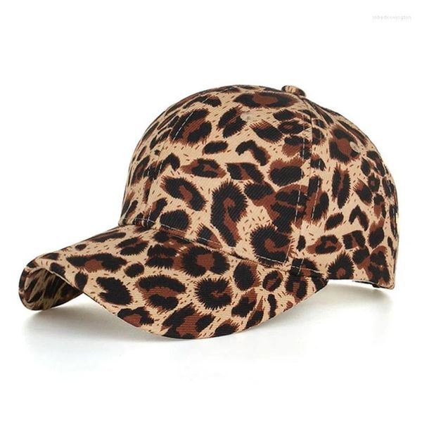 Bonés de bola primavera e verão leopardo chapéus esportes lazer boné de beisebol chapéu de sol homens mulheres