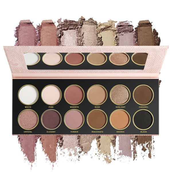 DE'LANCI Soft Pink Brown Eyeshadow Palette 12 Matte Shimmer Nude Neutral per EyeHighly Pigmented Naked 240123