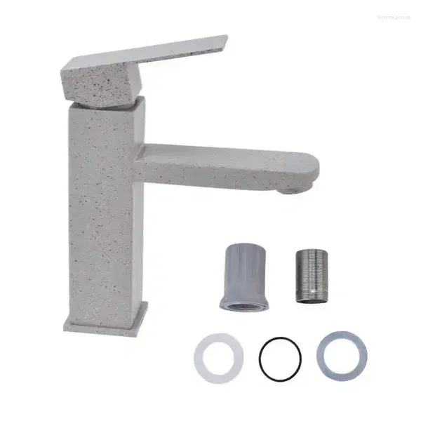 Rubinetti per lavandino del bagno Rubinetto Farina d'avena Colore Buona tenuta Rubinetto per lavabo resistente alla ruggine in acciaio inossidabile 304 con guarnizione per