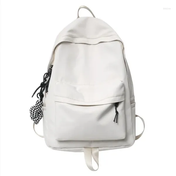 Mochila 2024 Casual Nylon Solid Girl School Bags College Mulheres SchoolBag High Student Bag