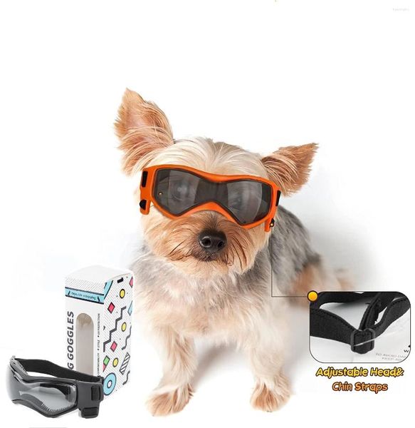 Hundebekleidung, Schutzbrille, leicht zu tragende Sonnenbrille, verstellbarer UV-Schutz, Welpe für kleine und mittelgroße Haustierkatzen, zum Spielen im Freien