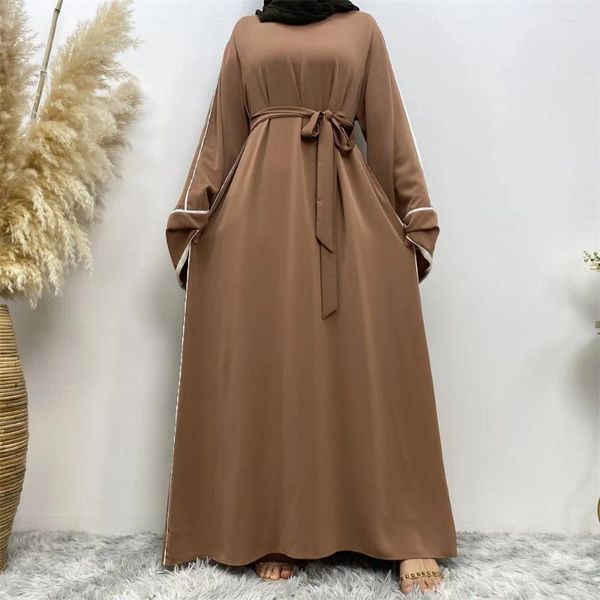 Etnik Giyim Eid Ramazan Abaya Dubai Müslüman Kadın Elbise Maxi Robe Kaftan Türkiye Kaftan Arap Femme Vestidos Musulman De Mode