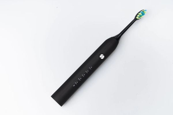 Potenti spazzolino elettrico ad ultrasuoni ricaricabili USB, spazzolino da denti sbiancante lavabile