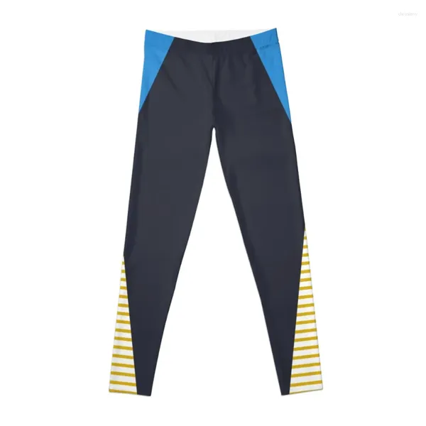 Pantaloni attivi Blu Grigio Bianco Giallo Abiti da allenamento per la danza Collant da corsa Leggings per yoga Palestra Donna Donna