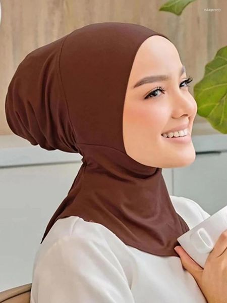 Ethnische Kleidung Ramadan muslimische Frauen Hijab Cap Schleier Turban Mode Islam innere Motorhaube Soild Jersey Underscaf Caps Hut Damen Kopftuch