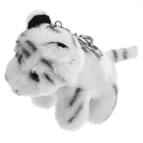Chaveiros Tigre Pelúcia Estética Chaveiro Saco Charme Animal Chaveiro Decoração