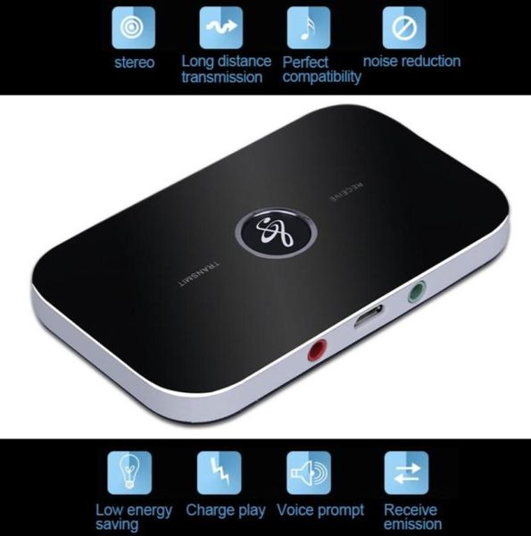 Sovo HiFi Kablosuz O Bluetooth Alıcı ve Verici Taşlanabilir Adaptör 35mm O Giriş ve TV için Çıktı MP3 PC Speak3672398