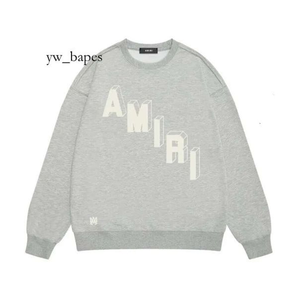 Amirs Hoodie Amirs Camisa Designer Hoodie Moda Streetwear Um Nicho Trendy AM Autumnwinter Minimalista Tridimensional Carta Número Impresso Mens Womens Top 1989