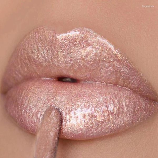 Lip Gloss 16 Cores Lábios Maquiagem Matte Shimmer Glitter Matiz Metálico À Prova D 'Água de Longa Duração Antiaderente Copo Lqiuid Batom