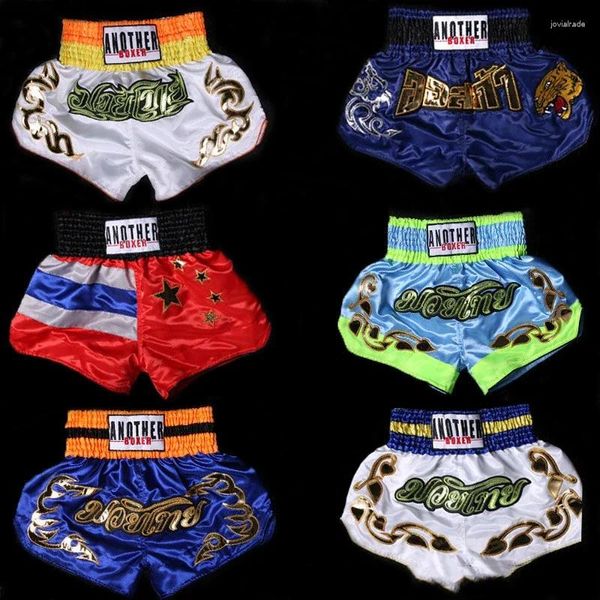 Shorts masculinos mma muay thai boxe fitness respirável artes marciais luta boxeo troncos rainningshort kickboxing