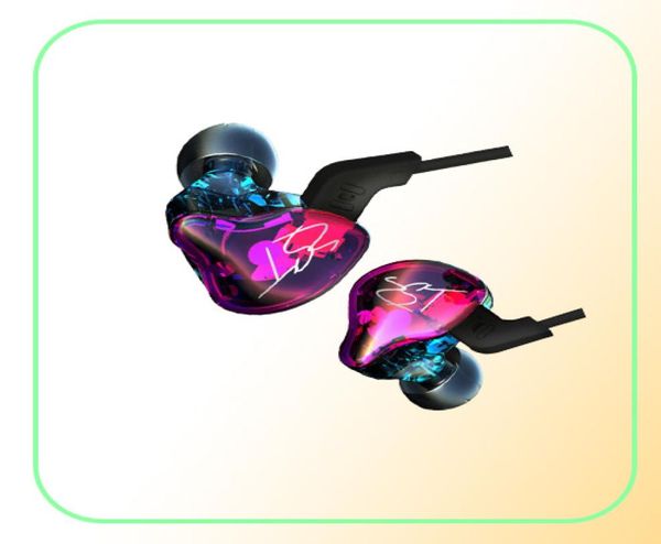 KZ ZST Armature Dual Driver Auricolare Cavo staccabile In Ear o Monitor da concerto Isolamento acustico HiFi Musica Sport Auricolari Fact1398665