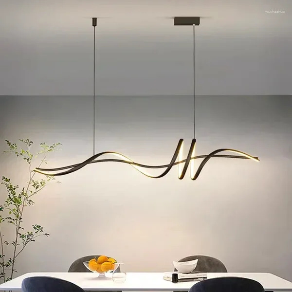 Lâmpadas pendentes modernas e minimalistas luzes elegantes para sala de jantar salão bar lustres decoração de casa iluminação lustre luminária