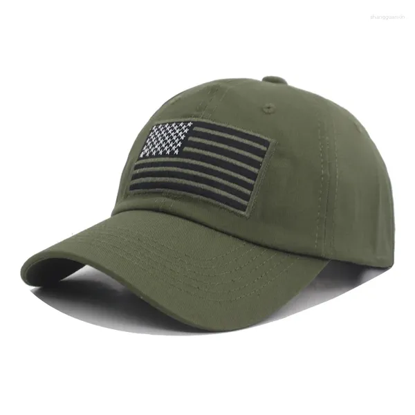 Top Caps Marka Pamuk ABD Bayrak Amerikan Erkekler Beyzbol Kapağı Kadınlar Snapback Şapkalar için Kemik Casquette Fit Gorras Dad Hat