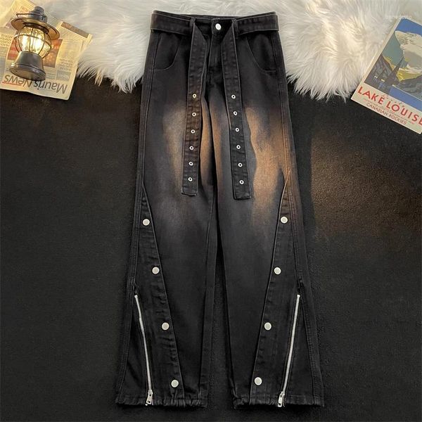 Männer Jeans 2024 Korea Männer Cargo Hosen Frühling Herbst Casual Blau Grau Denim Streetwear Gerade Männliche Hosen Kleidung B288