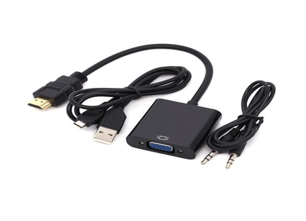 1080P HD Stecker auf VGA Buchse Kabel Konverter Digital zu Analog Video o Netzteil HDTV Adapter Für Tablet5752407