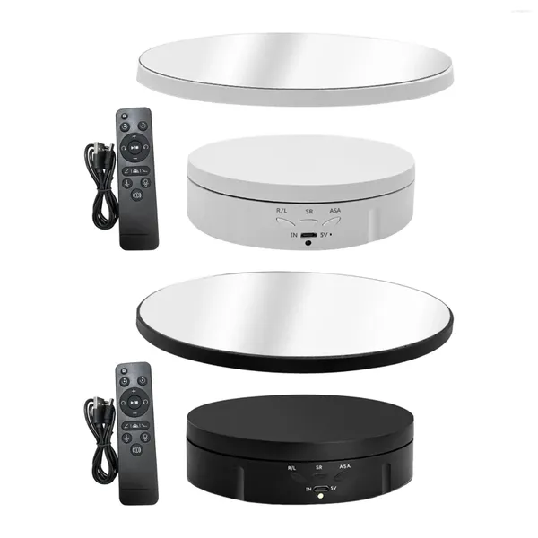 Mücevher Torbaları Elektrikli Dönen Çarpıklık Ayna Kapak Platformu Video Model Kek Ürün Ekran
