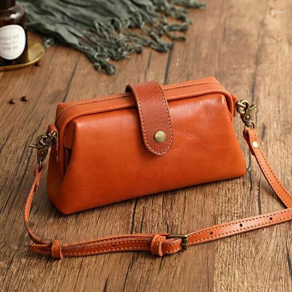 Bolsas de noite de couro genuíno das mulheres bolsa de ombro 2024 pequena fivela mensageiro moda senhoras crossbody bolsas femininas