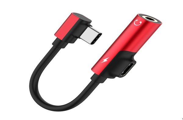 USB Typ C Zu 3,5mm Jack Rollenmaschinenlinie Typc o Splitter Kopfhörer Kabel Kopfhörer Aux 3,5 Adapter Ladegerät Für Xiaomi Mi6 Huawei hot9370603