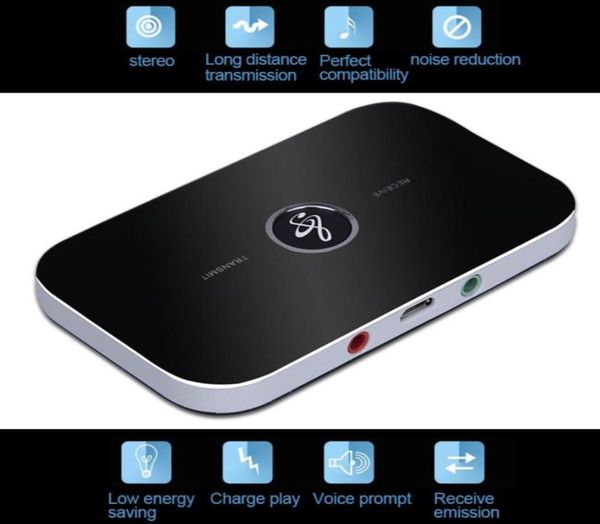 Sovo HiFi Kablosuz O Bluetooth Alıcı ve Verici Taşlanabilir Adaptör 35mm O Giriş ve TV için Çıktı MP3 PC Speak5293751
