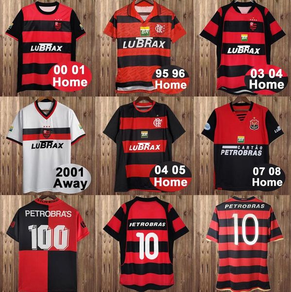 Retro Flamengo JOSIEL WILLIAMS Mens Soccer Jerseys KLEBERSON ADRIANO RETRO 1982 1988 1990 1994 2003 2004 2007 2008 Home Football Shirt Camisetas de Futebol
