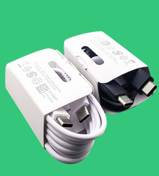 Cavi USB C da tipo C a tipo C originali da 1 m 3FT di qualità OEM Cavo di ricarica rapido per Samsung Galaxy S22 S21 S20 S10 S9 S8 S7 3700464