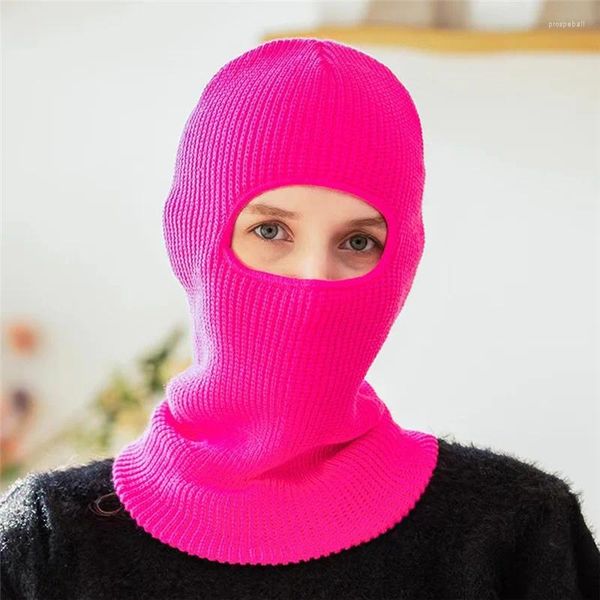 Berretti di marcaCappelli invernali caldi neutri Maschera da sci coperta integrale Cappello da donna2 Cappello Konbalaclava Tattiche militari CS Berretto in maglia antivento