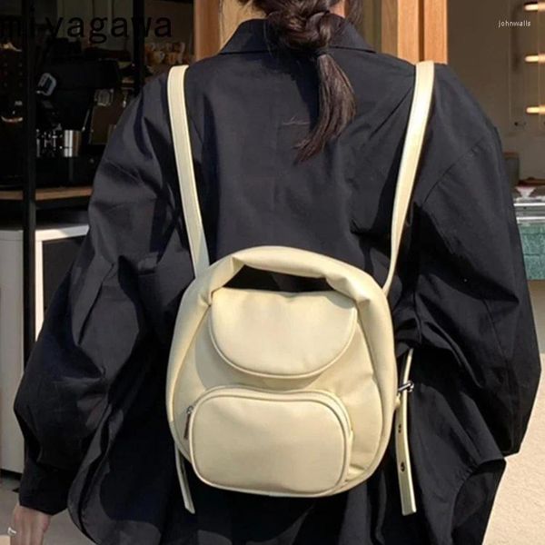 Okul Çantaları Miyagawa Kore niş 2024 Tek omuz çantası Sıradan ve çok yönlü crossbody backpacks moda küçük öğrenci mini sırt çantası