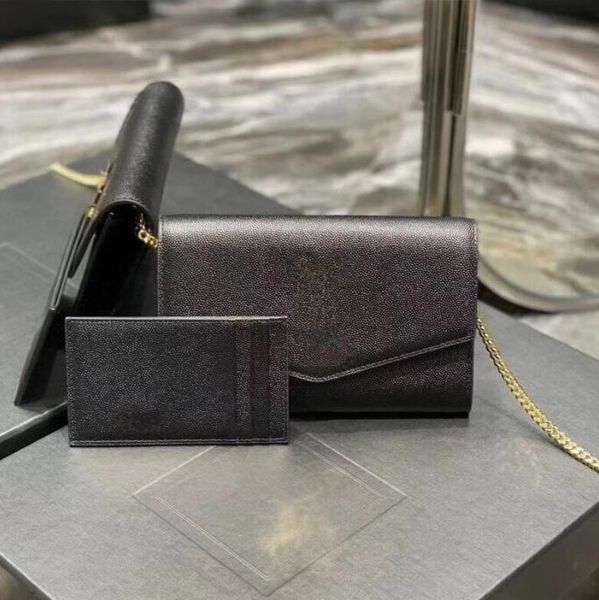 Echtes Leder Frauen Umhängetaschen Designer Frau Tasche Handtasche mit Kartenhalter Originalverpackung hohe Qualität 19 * 12 * 4 cm