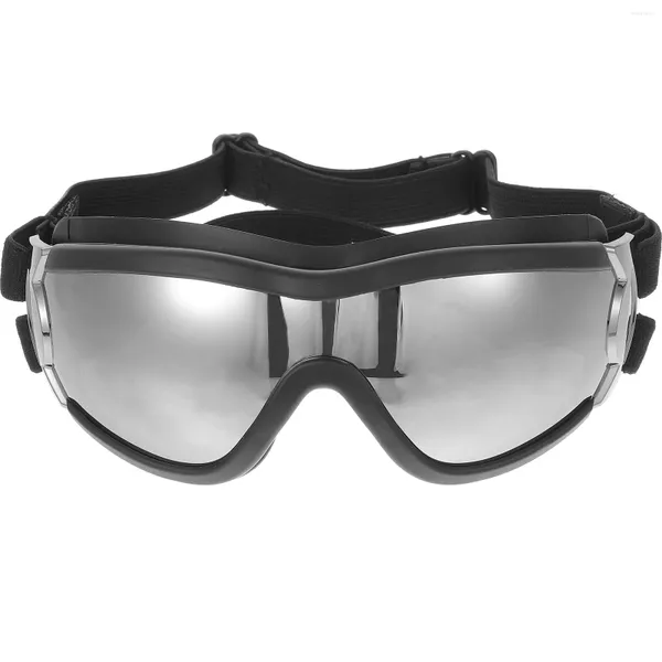 Abbigliamento per cani Occhiali da sole Occhiali da sole Protezione per gli occhi con cinturino regolabile Impermeabile antivento da viaggio Sci e anti-nebbia Neve per gatto (Nero)