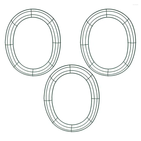 Декоративные цветы овальной формы венок рамка пасхальное яйцо металлическая проволока 30x25 см круглый зеленый цветочные поделки своими руками